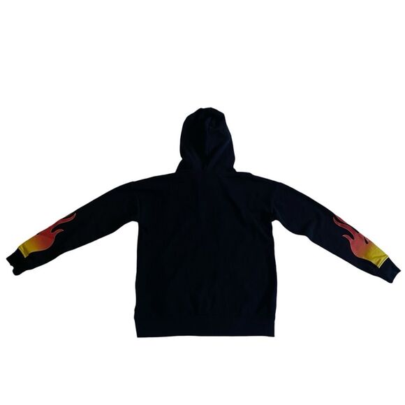 Vans x Disney Punk Mickey & Minnie Mouse Flames Checkered Pullover Hoodie Sz XS - Picture 8 of 16